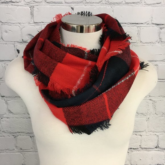 Plaid Infinity Scarf - Picture 1 of 5